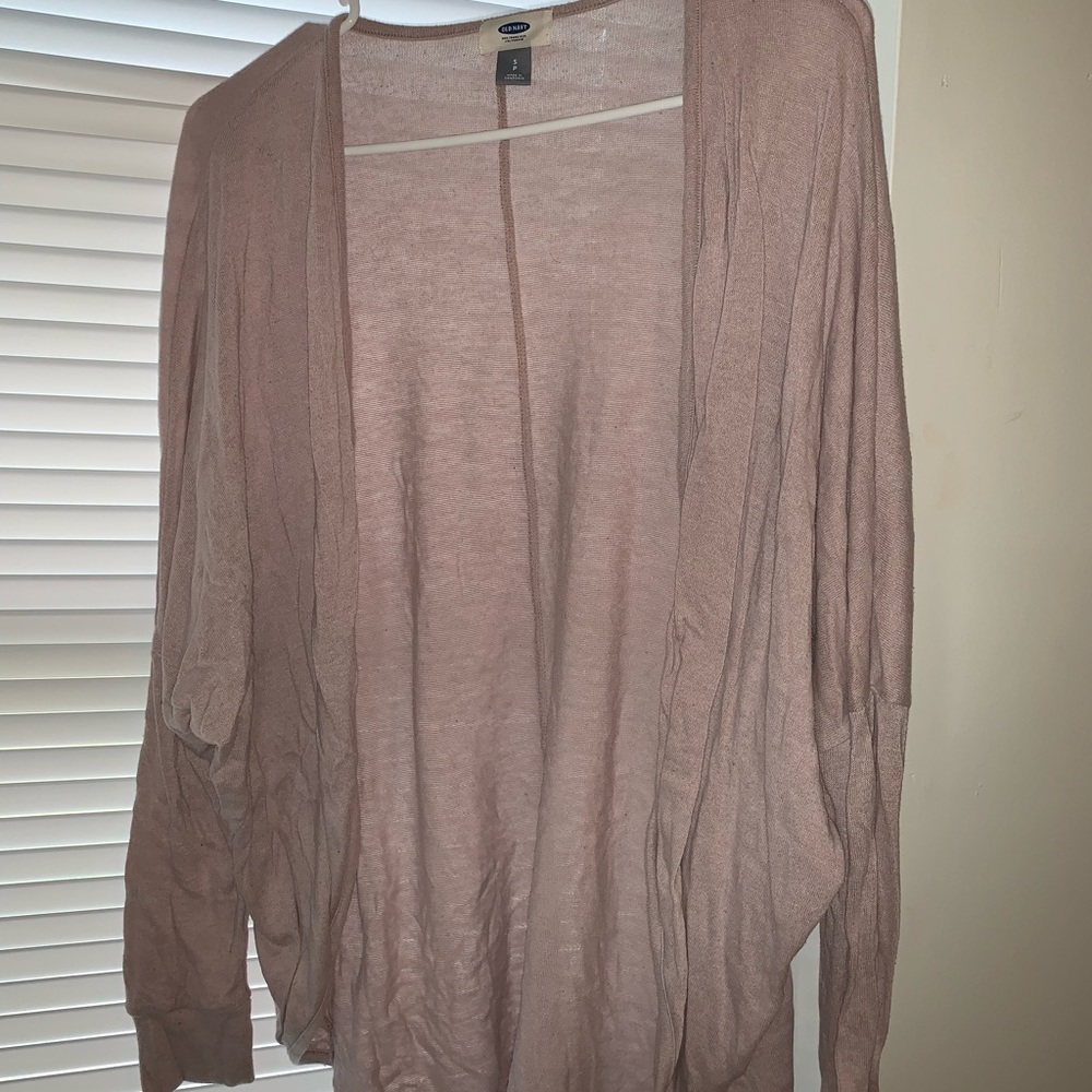 Blush colored soft cardigan